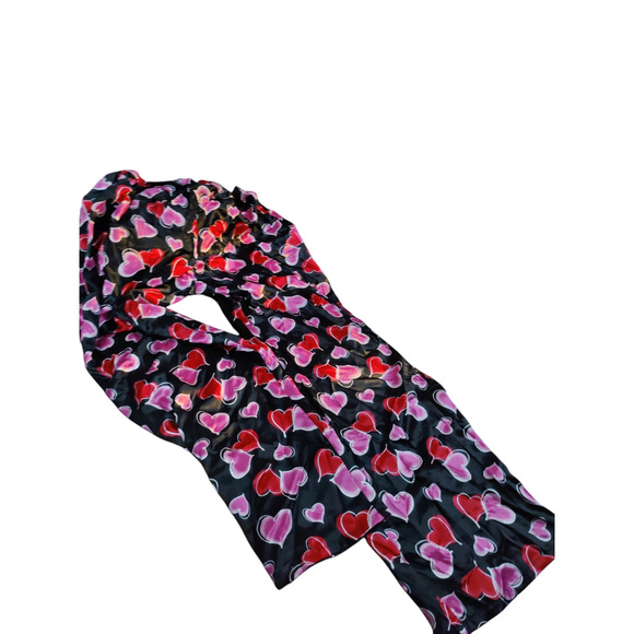 Vintage Fredericks of Hollywood 3 PC PJ set size XL Hearts Valentine silky - Picture 4 of 6